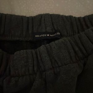 dark grey brandy melville sweat pants